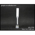 Plastique transparent & vide ronde Lip Gloss Tube AG-CT02, AGPM emballage cosmétique, couleurs/Logo personnalisé